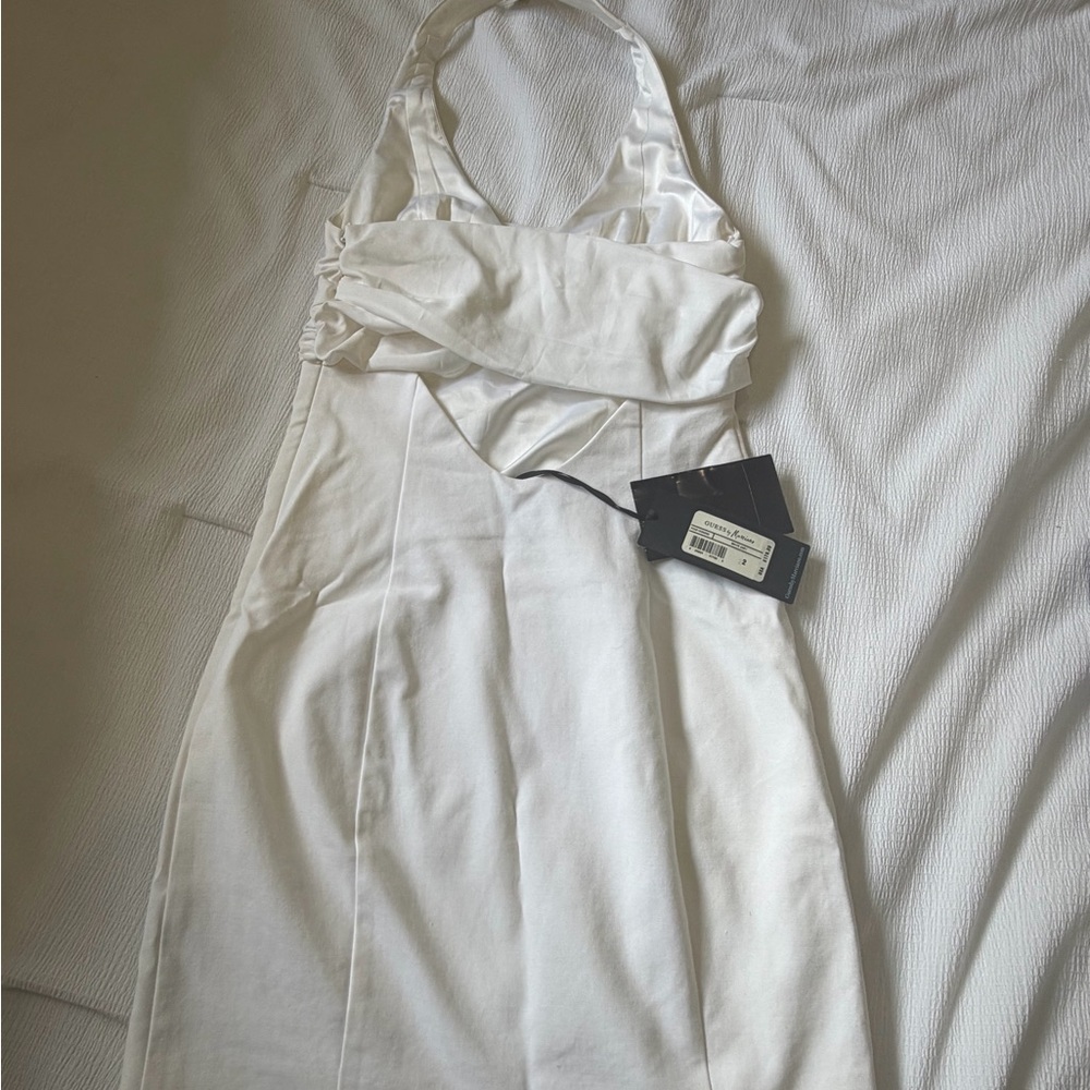 White Halter Sheath Dress - Picture 2 of 2